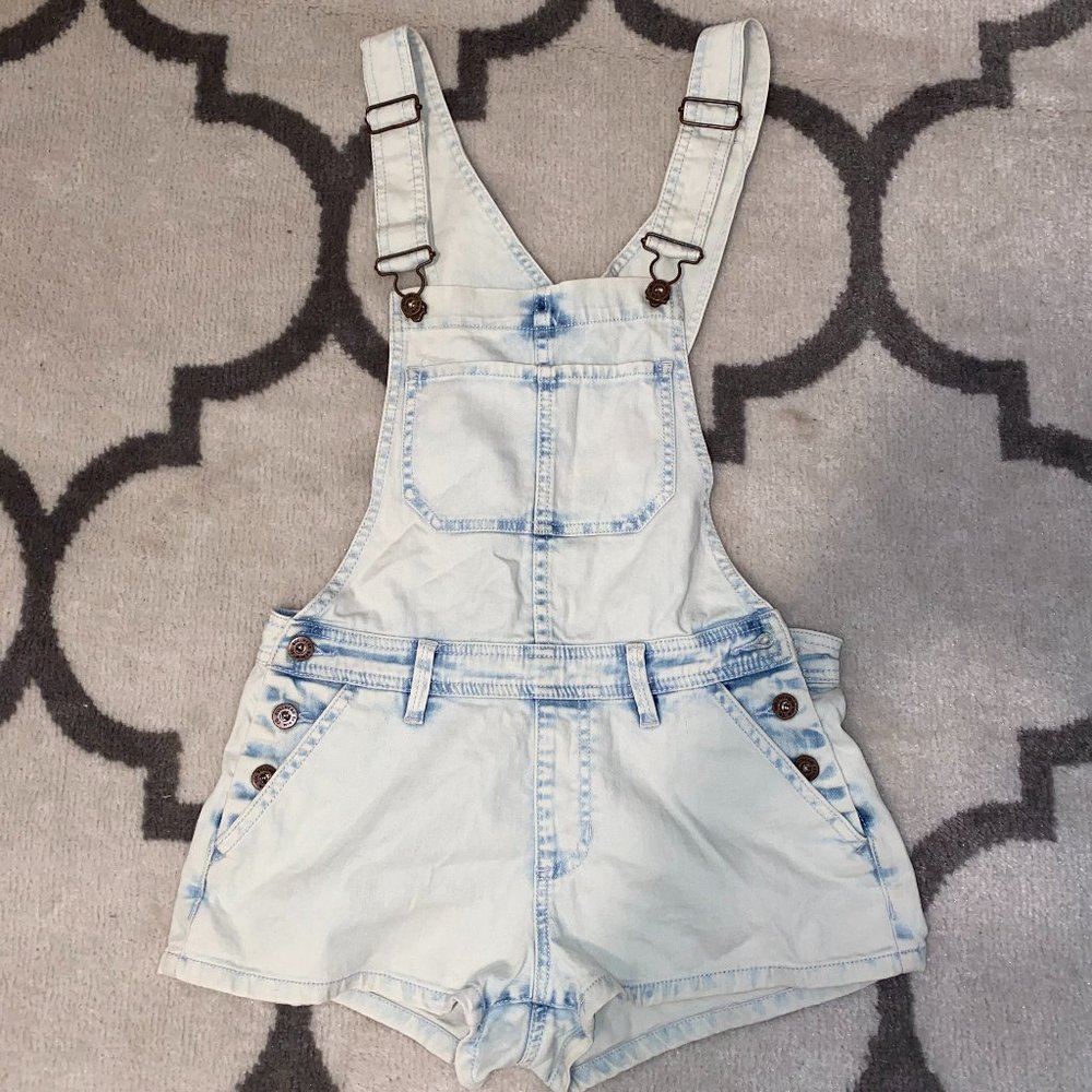 PacSun Light Wash Denim Overalls